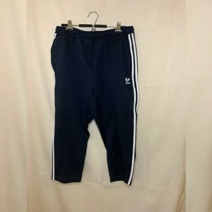 Mens Adidas Navy Crop Sweats